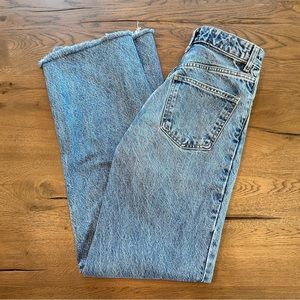 Zara High Rise Wide Leg Jean